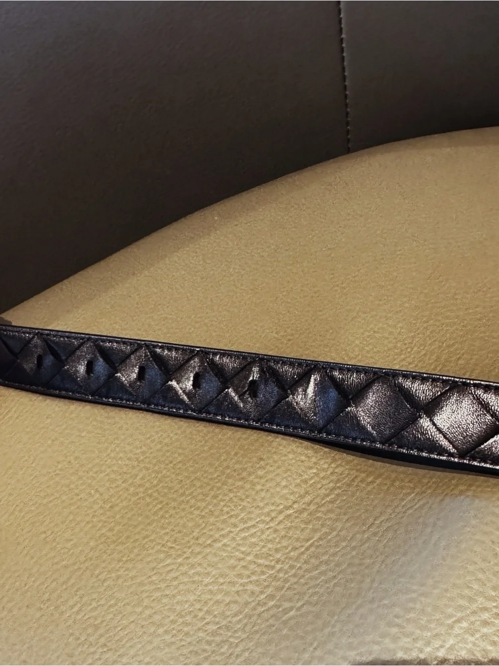 BOTTEGA VENETA Intrecciato leather belt